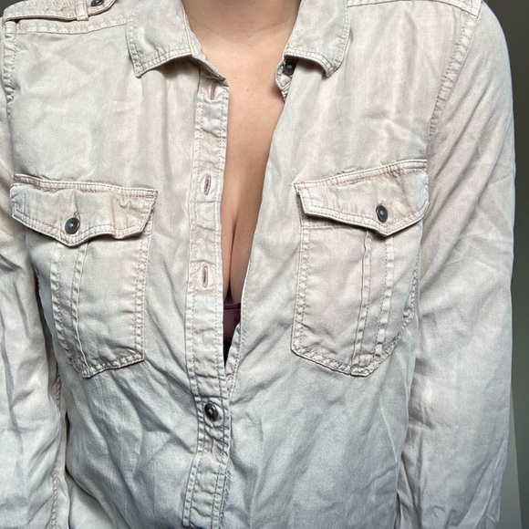 BLUSH AMERICAN EAGLE BLOUSE - Picture 2 of 4